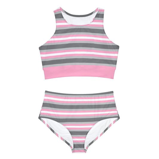 Demigirl Pride Flag - Sporty Swim or Activewear Set - Gay Skate - Demigirl Pride Flag - Sporty Swim or Activewear Set - Demigirl Pride Flag - Sporty Swim or Activewear Set