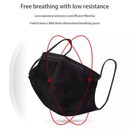 Disposable 3-layer Protective Face Masks - Purple, Pink, Blue, Black, Grey, White - 50 pieces
