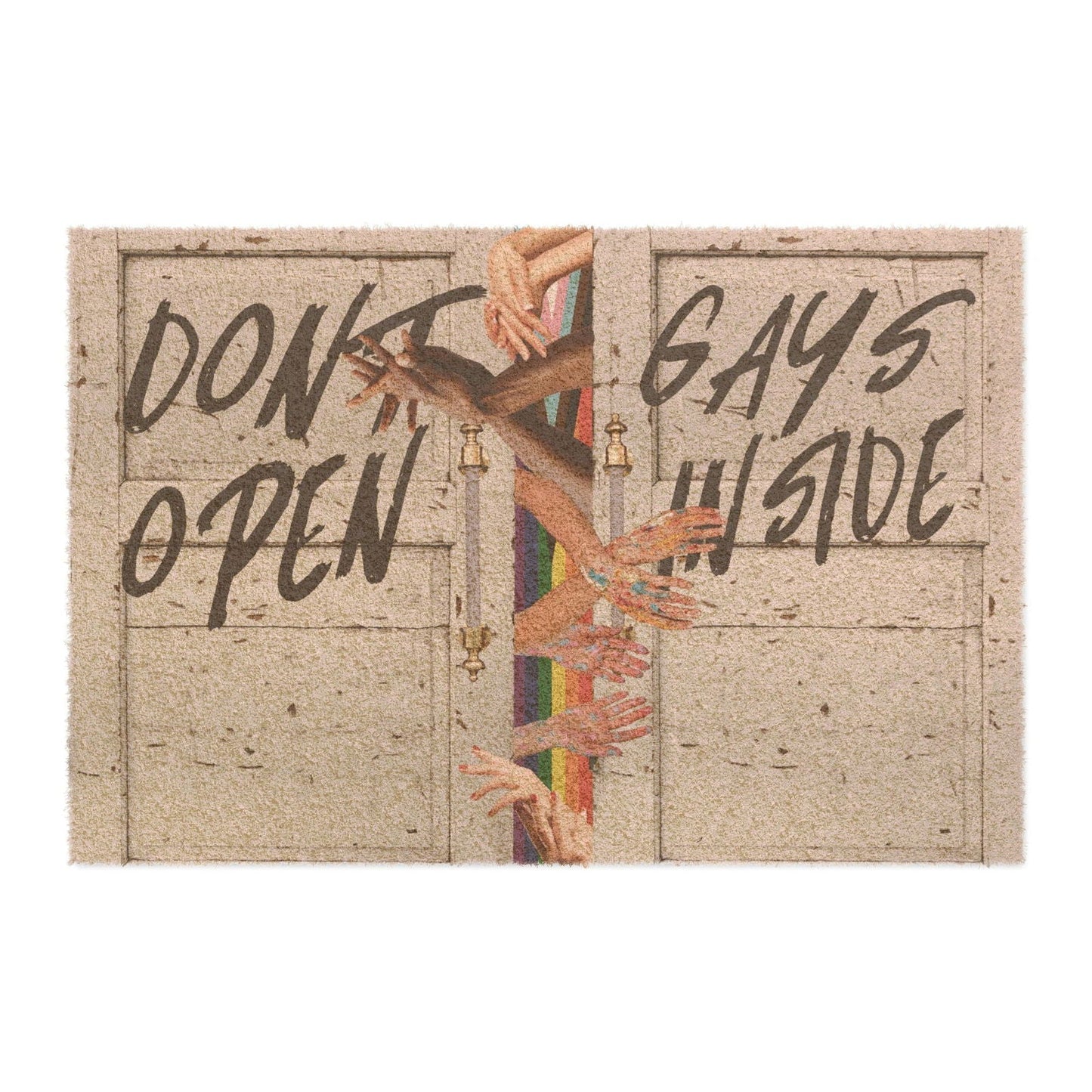 DON'T OPEN. GAYS INSIDE - Halloween Doormat - Gay Skate - DON'T OPEN. GAYS INSIDE - Halloween Doormat - DON'T OPEN. GAYS INSIDE - Halloween Doormat