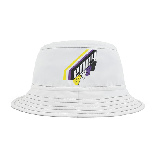 ENBY non - binary pride White Bucket Hat - Gay SkateENBY non - binary pride White Bucket HatHatsPrintifyGay Skate27410327104370111832