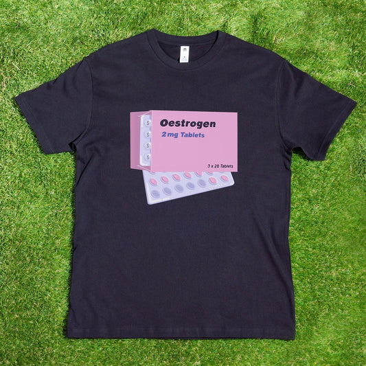 Estrogen tablets - Local hand printed unisex t-shirt - Gay SkateEstrogen tablets - Local hand printed unisex t-shirtApparelMy StoreGay SkateGSK8 - sk8isgay - 2