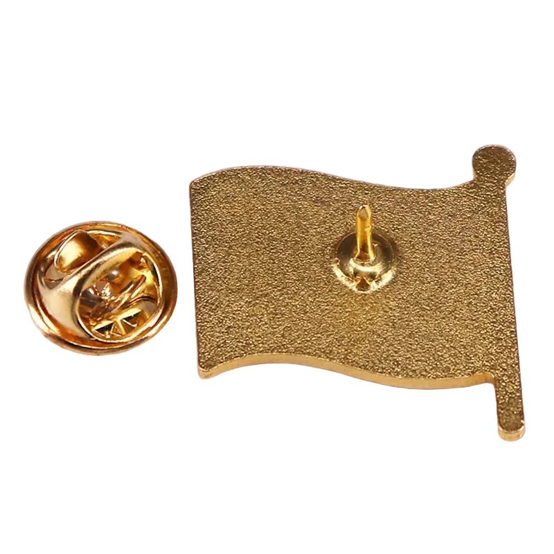 Black and gold Freak Flag enamel pin