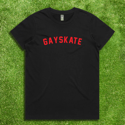 Gay Skate retro - local hand-printed t-shirt