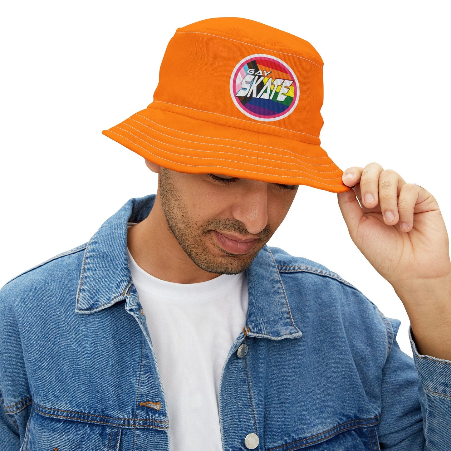 Gay Skate Orange Bucket Hat - Gay SkateGay Skate Orange Bucket HatHatsPrintifyGay Skate12025331237248080088