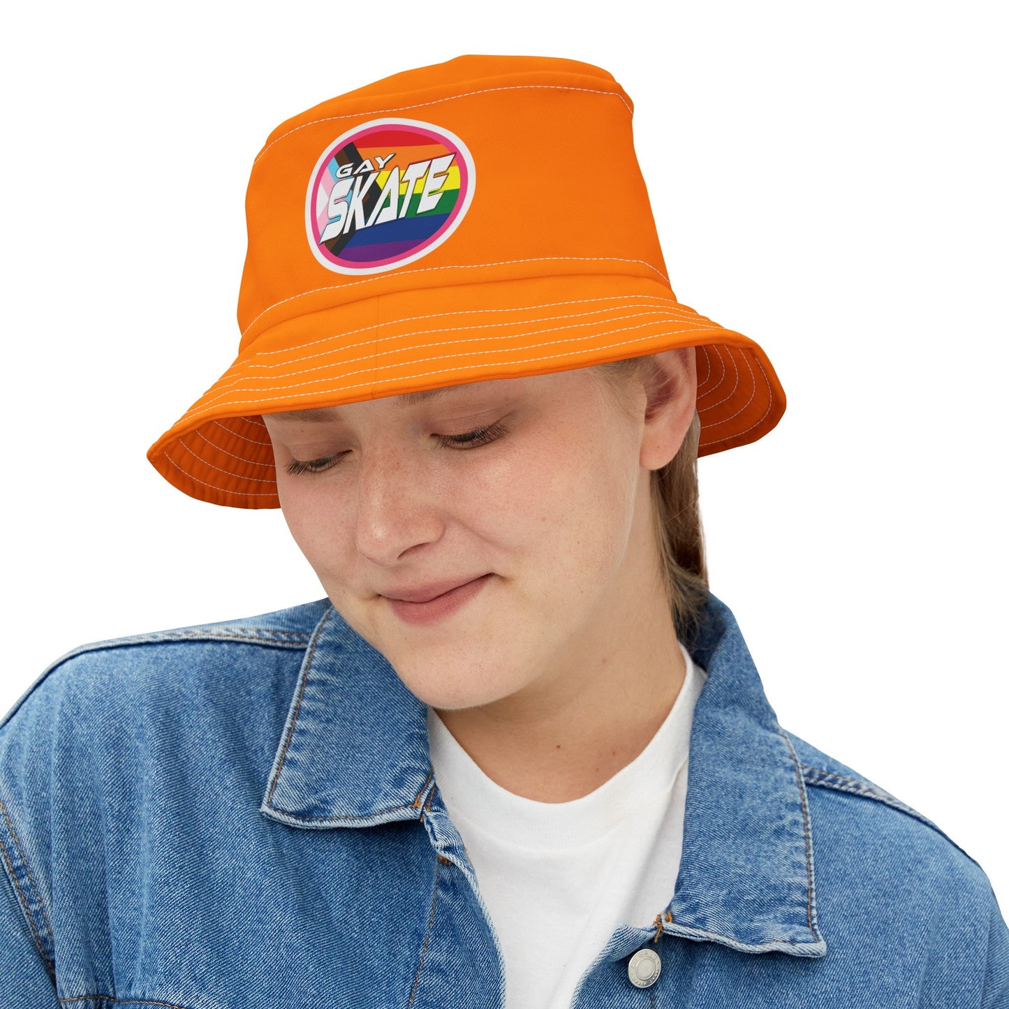 Gay Skate Orange Bucket Hat - Gay SkateGay Skate Orange Bucket HatHatsPrintifyGay Skate12025331237248080088