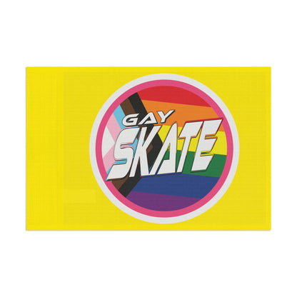 Gay Skate original logo Flag - Gay SkateGay Skate original logo FlagHome DecorPrintifyGay Skate18298071250385628121