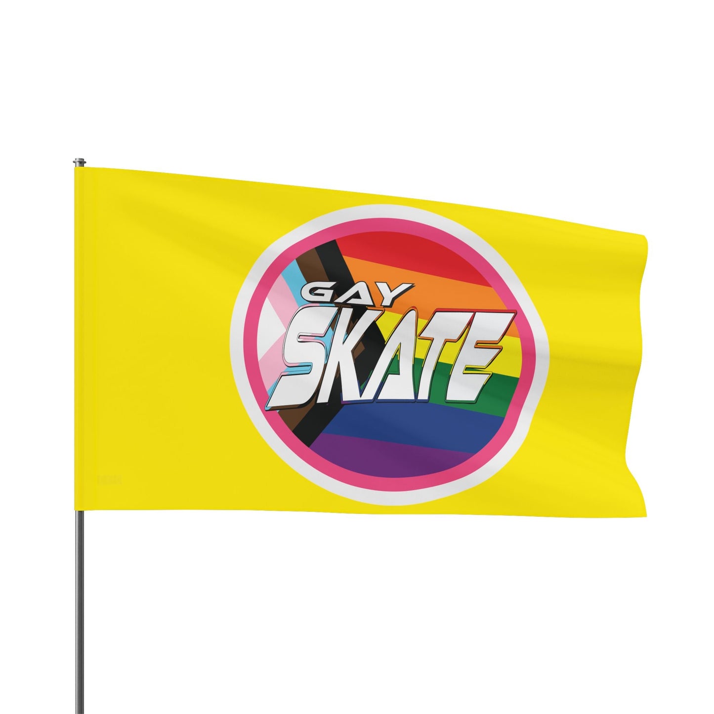 Gay Skate original logo Flag - Gay SkateGay Skate original logo FlagHome DecorPrintifyGay Skate18298071250385628121