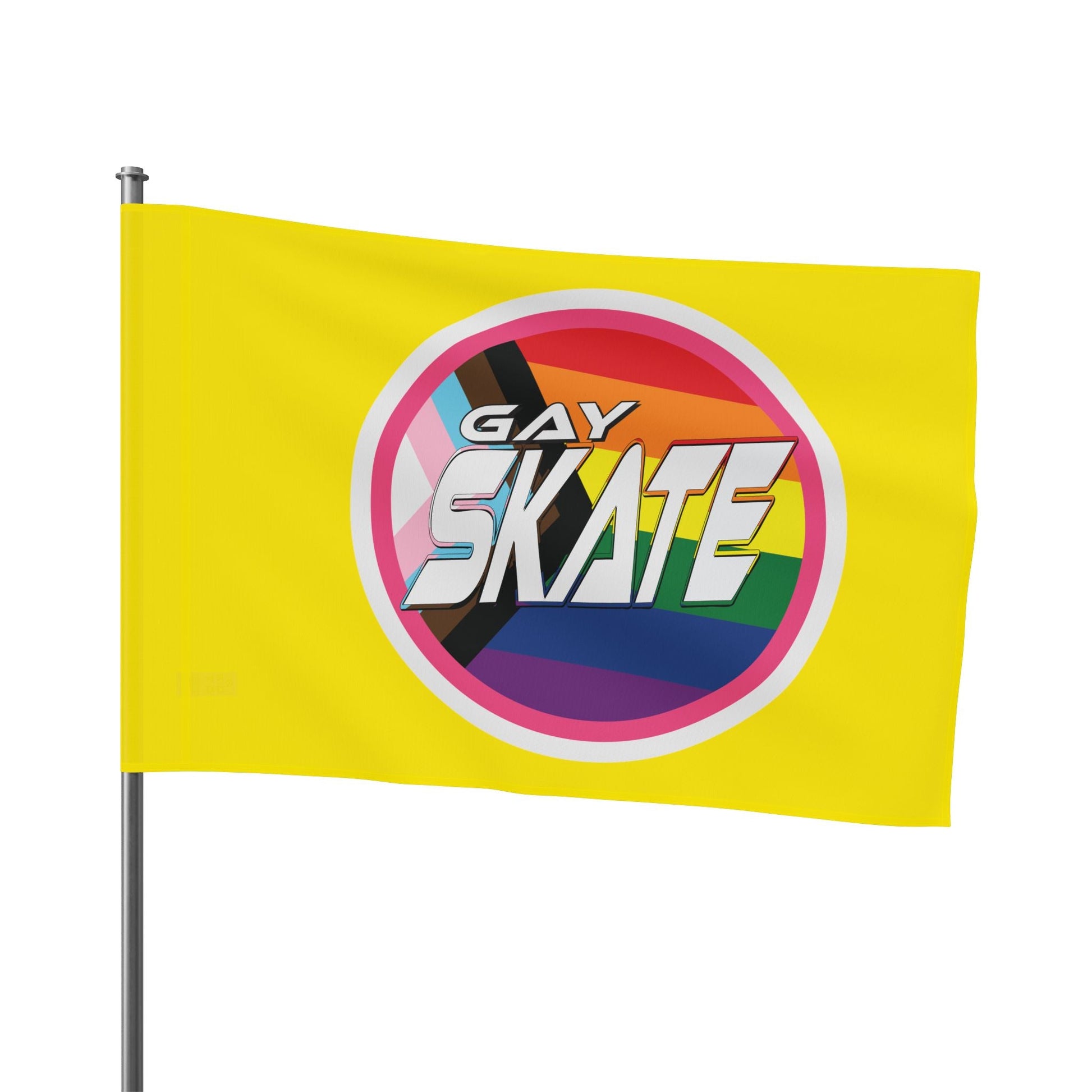 Gay Skate original logo Flag - Gay SkateGay Skate original logo FlagHome DecorPrintifyGay Skate18298071250385628121