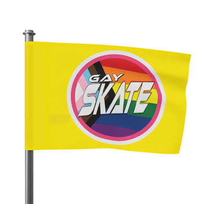 Gay Skate original logo Flag - Gay SkateGay Skate original logo FlagHome DecorPrintifyGay Skate18298071250385628121