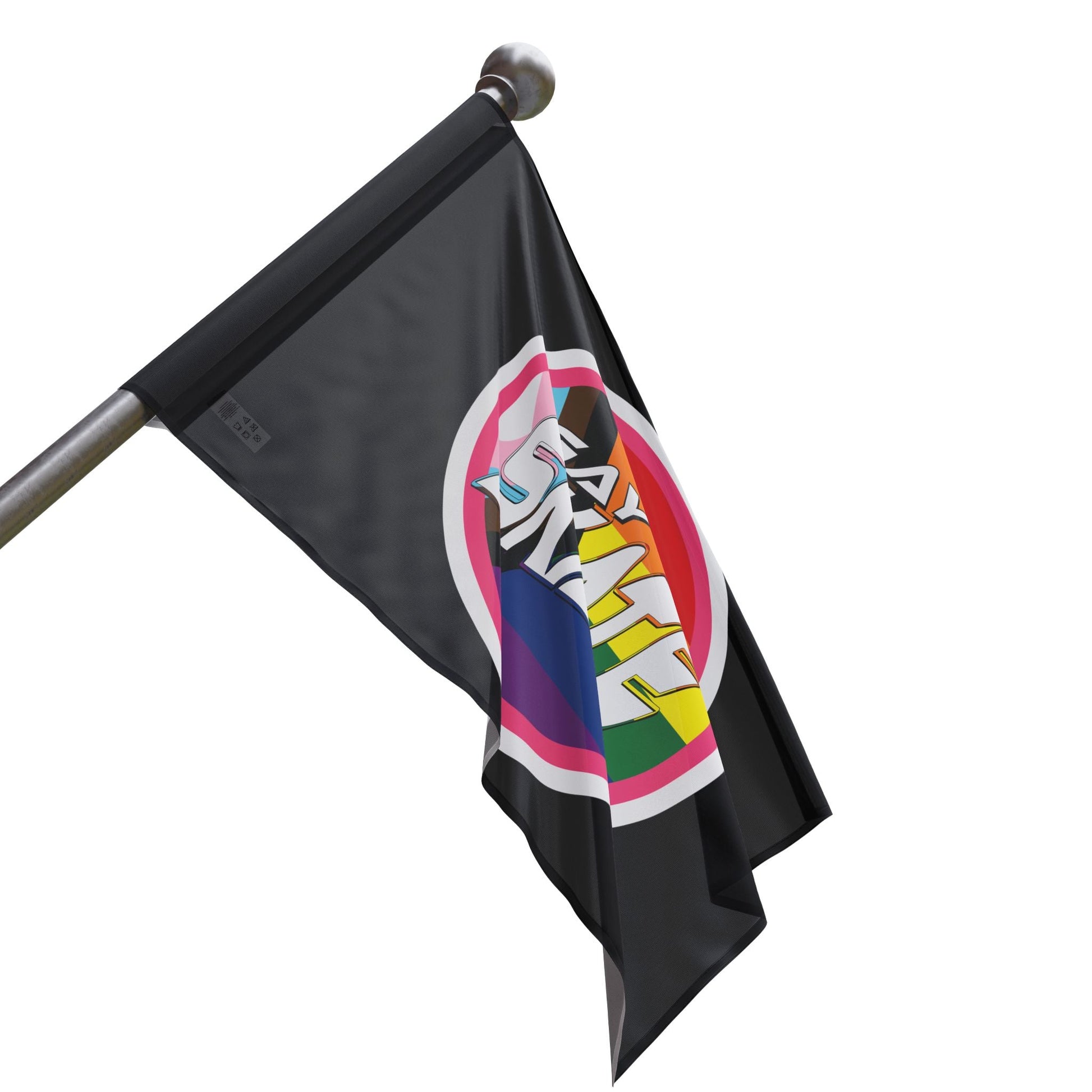 Gay Skate original logo flag black - Gay SkateGay Skate original logo flag blackHome DecorPrintifyGay Skate94226257622891794610