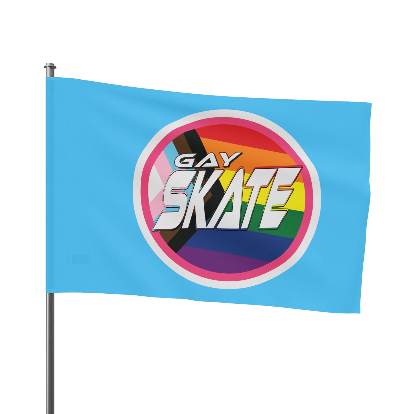 Gay Skate original logo flag - blue - Gay SkateGay Skate original logo flag - blueHome DecorPrintifyGay Skate29456350746772156595