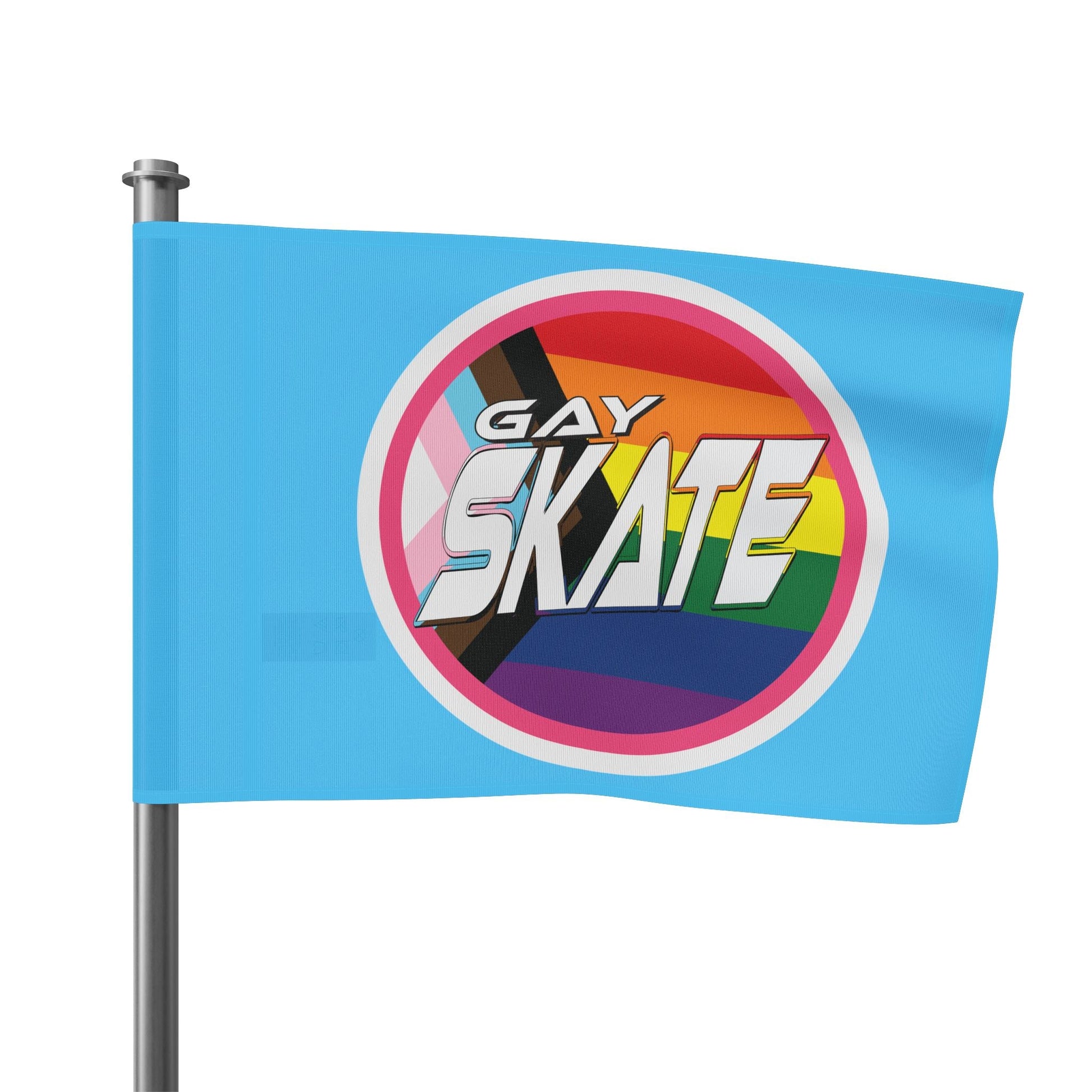 Gay Skate original logo flag - blue - Gay SkateGay Skate original logo flag - blueHome DecorPrintifyGay Skate29456350746772156595