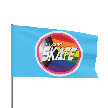 Gay Skate original logo flag - blue - Gay SkateGay Skate original logo flag - blueHome DecorPrintifyGay Skate29456350746772156595