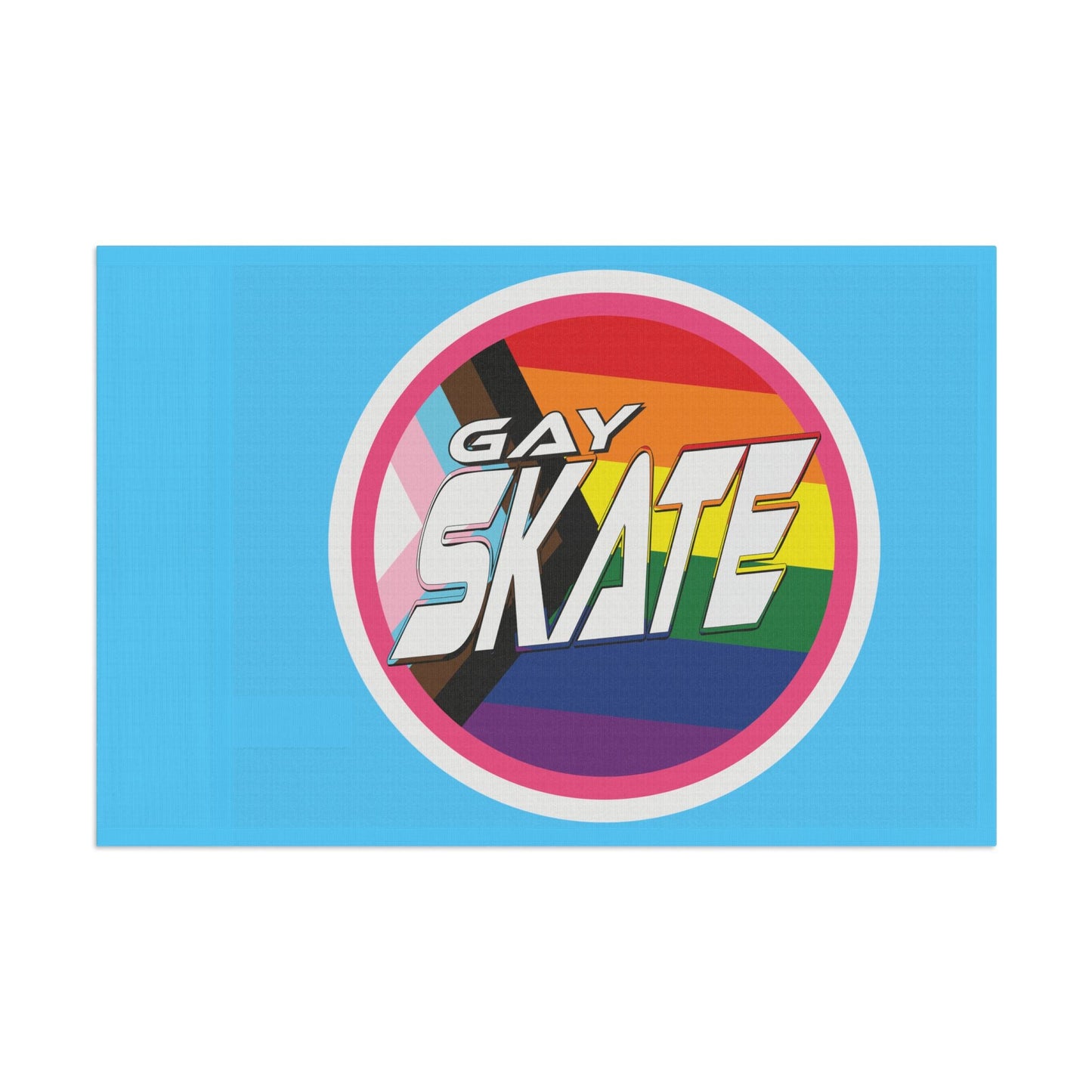 Gay Skate original logo flag - blue - Gay SkateGay Skate original logo flag - blueHome DecorPrintifyGay Skate29456350746772156595