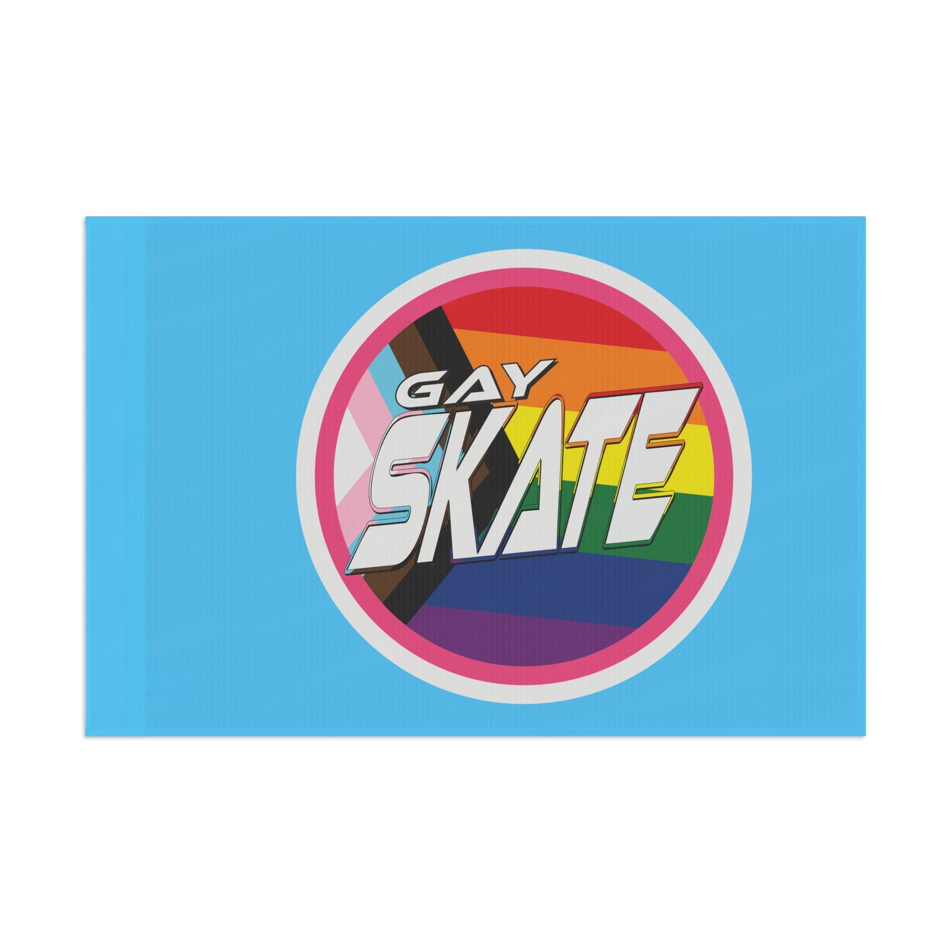 Gay Skate original logo flag - blue - Gay SkateGay Skate original logo flag - blueHome DecorPrintifyGay Skate19116453582832522073