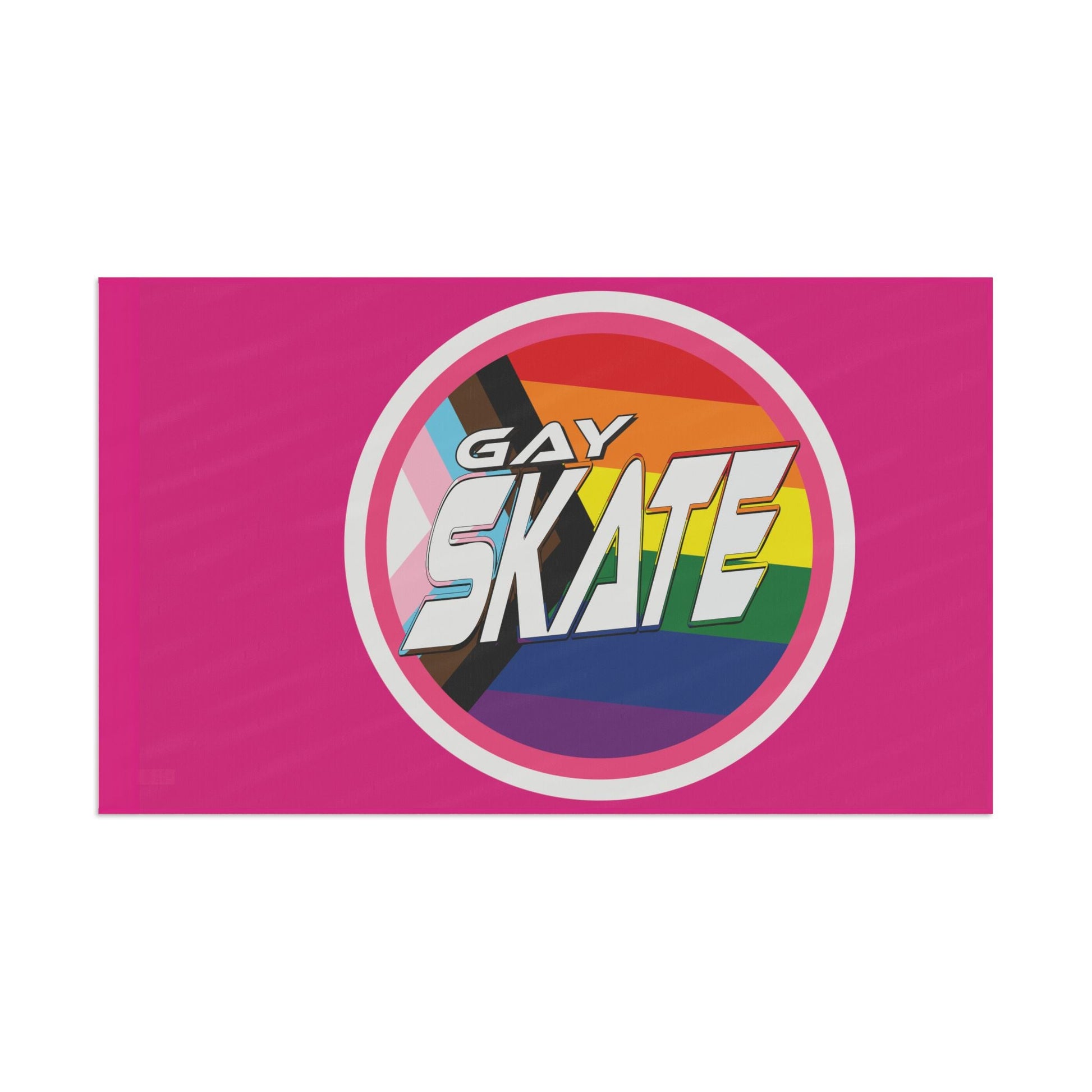 Gay Skate original logo flag - pink - Gay SkateGay Skate original logo flag - pinkHome DecorPrintifyGay Skate86222922955858184060