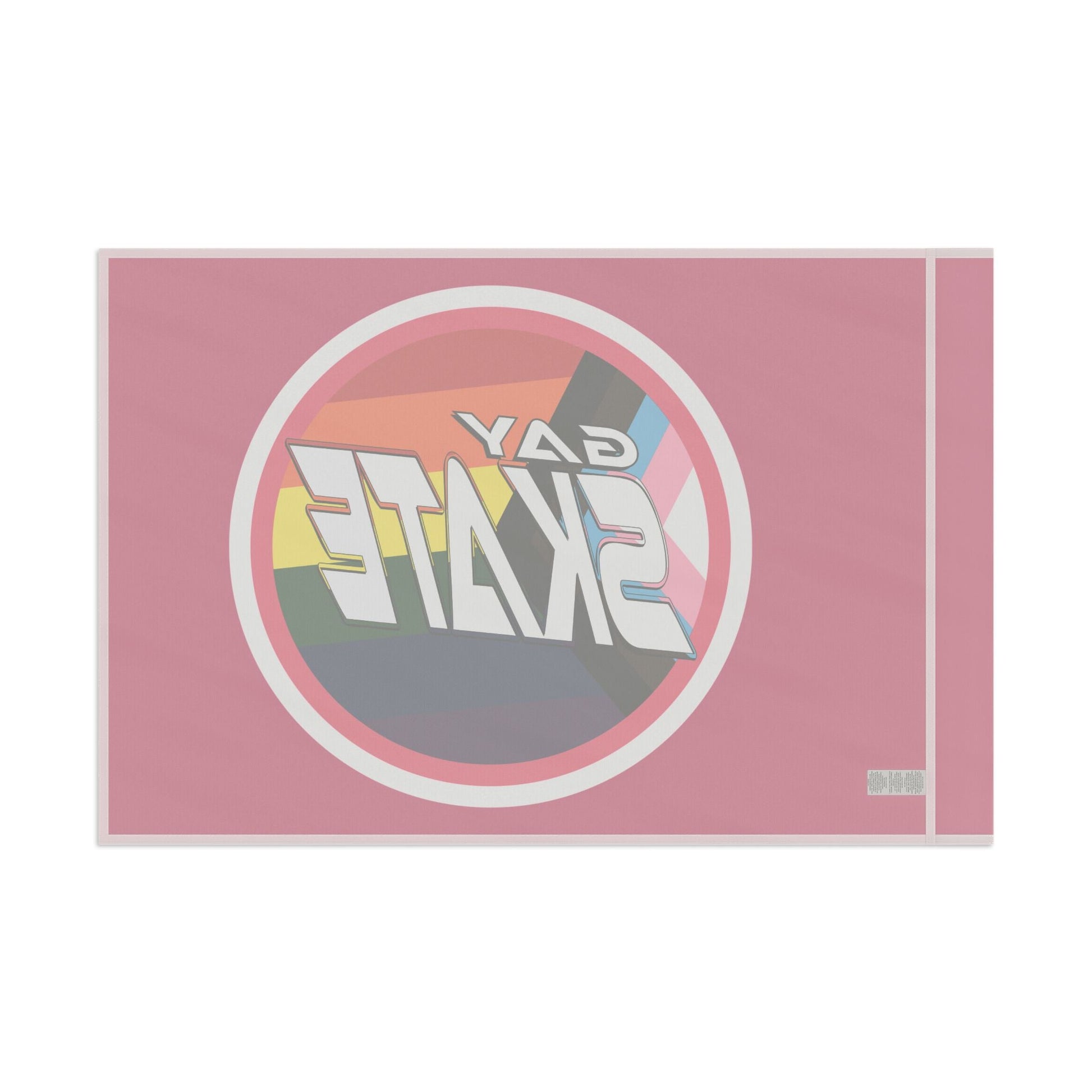 Gay Skate original logo flag - pink - Gay SkateGay Skate original logo flag - pinkHome DecorPrintifyGay Skate19453669880102936090