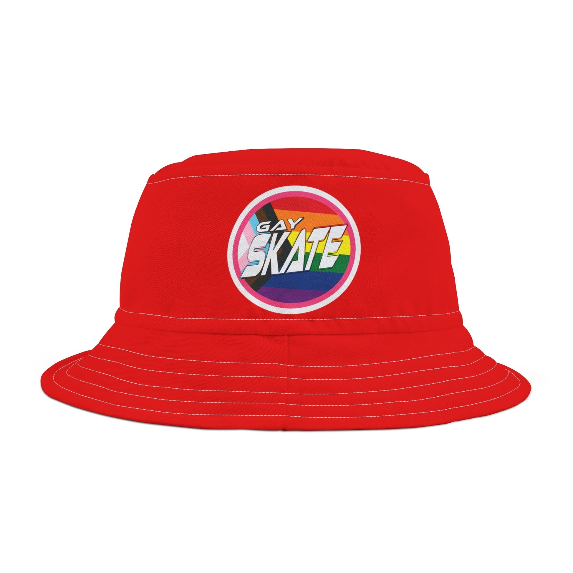 Gay Skate Red Bucket Hat - Gay SkateGay Skate Red Bucket HatHatsPrintifyGay Skate13109236578229826899