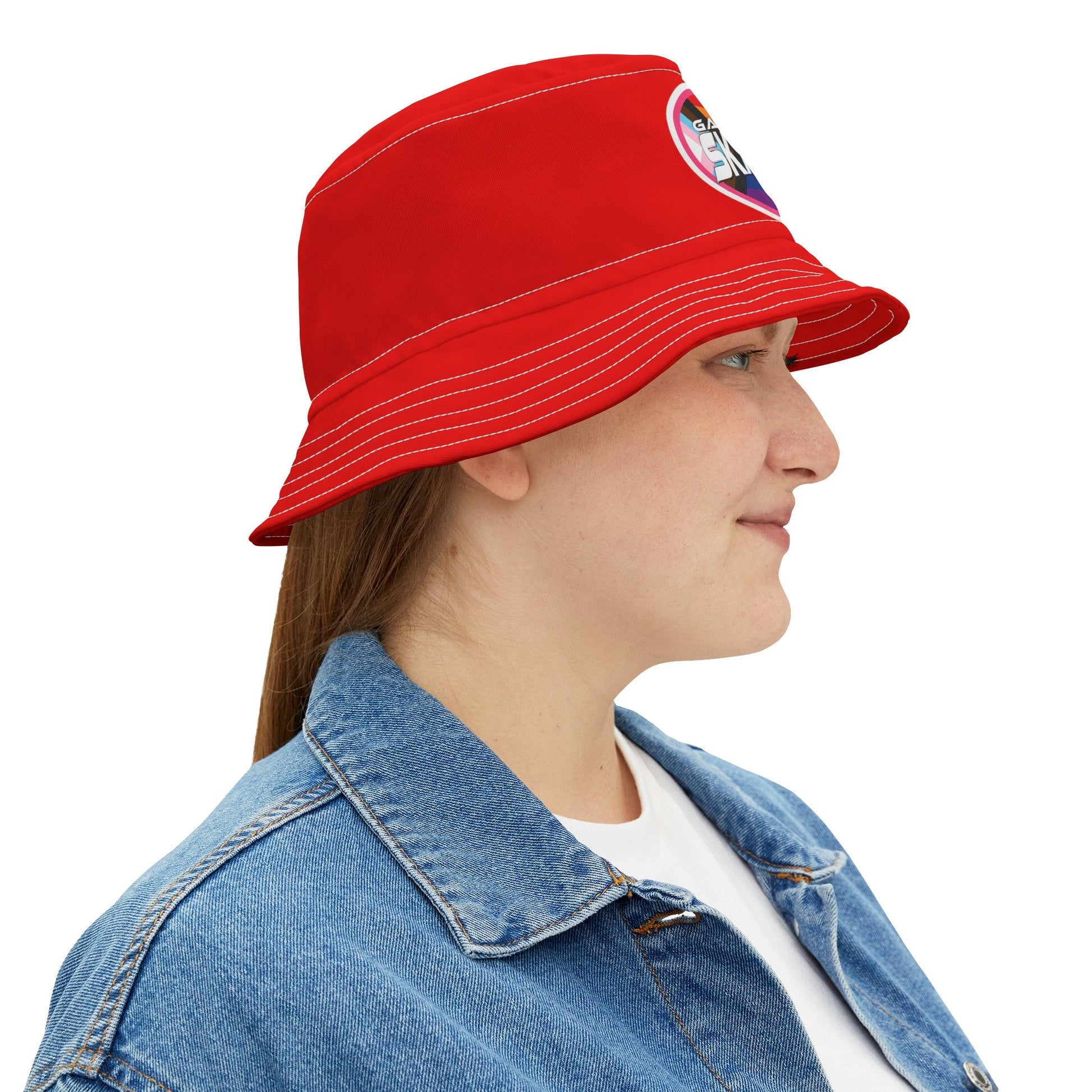 Gay Skate Red Bucket Hat - Gay SkateGay Skate Red Bucket HatHatsPrintifyGay Skate13109236578229826899