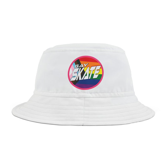 Gay Skate White Bucket Hat - Gay SkateGay Skate White Bucket HatHatsPrintifyGay Skate25863403114924980351