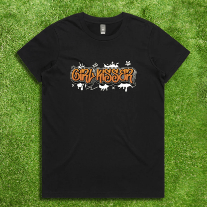 Girl Kisser - Local hand printed t-shirt