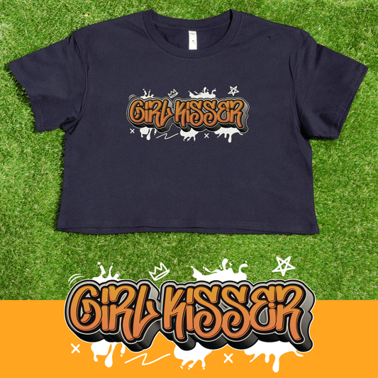 Girl Kisser - locally printed crop tee