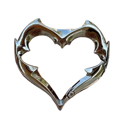Gothic Heart Carabiner Keychain
