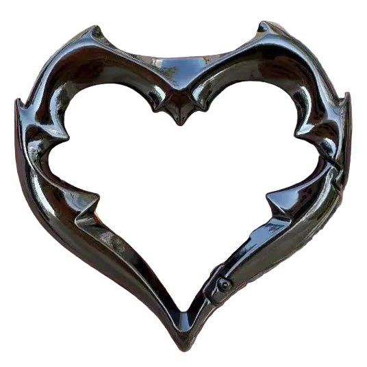 Gothic Heart Carabiner Keychain
