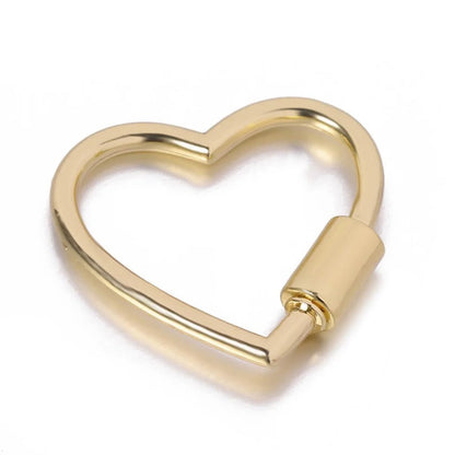 Heart Shaped Locking Carabiner - 4 colours