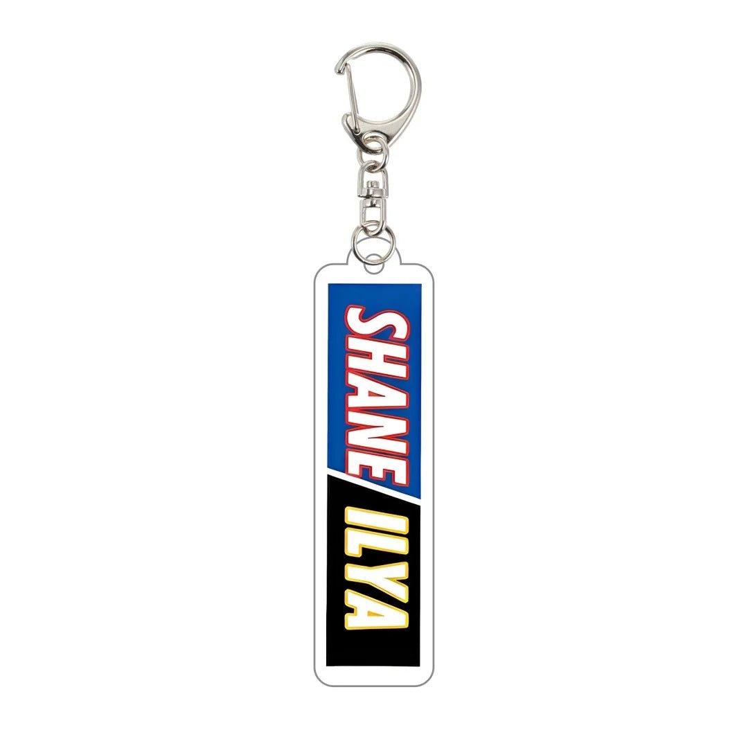 Heated Rivalry Keychain with 'SHANE ILYA' text 