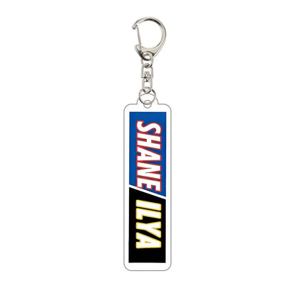 Heated Rivalry Keychain with 'SHANE ILYA' text 