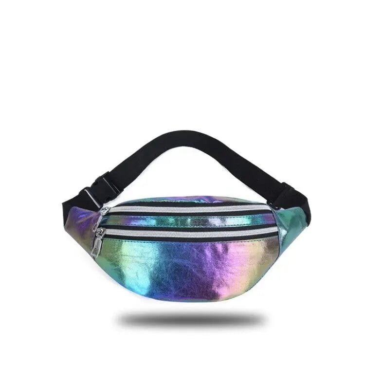 Rainbow Holographic fanny pack bum bag