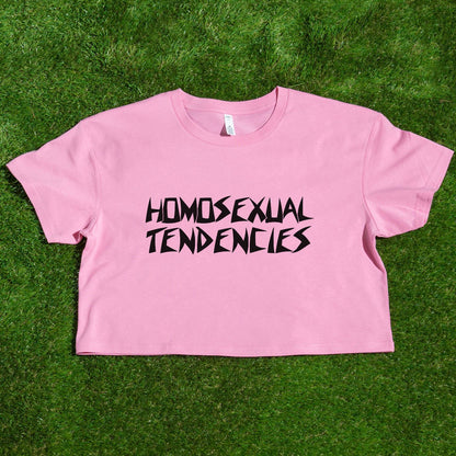 HOMOSEXUAL TENDENCIES - locally printed satire crop tee - Gay SkateHOMOSEXUAL TENDENCIES - locally printed satire crop teeT-ShirtGay SkateGay Skate