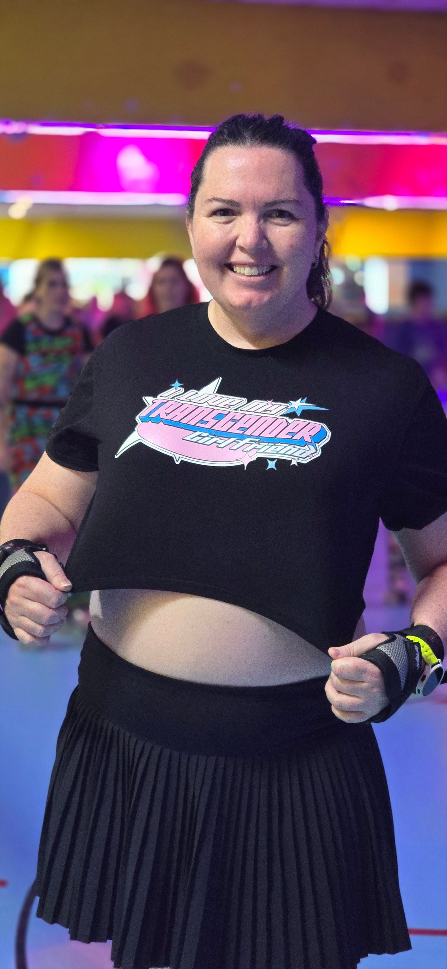 I LOVE MY TRANSGENDER COMMUNITY - cropped shirt for Australian Shipping - Gay SkateI LOVE MY TRANSGENDER COMMUNITY - cropped shirt for Australian ShippingGay SkateGay Skate