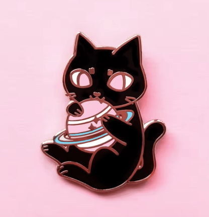 Rainbow Planet and Star - enamel pins
