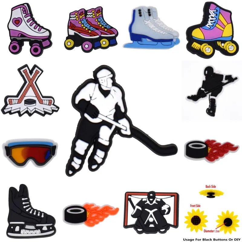 Ice Hockey, Ice Skate and Roller Skate shoe charms - Gay SkateIce Hockey, Ice Skate and Roller Skate shoe charmsskate accessoriesGay SkateGay Skate14:350850#XH - 135 - 02 - 10P