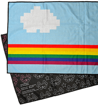 Instant Cooling Towel - Trans, Bisexual, Lesbian, Rainbow Unicorn, Zebra, Black - by Derby Ice