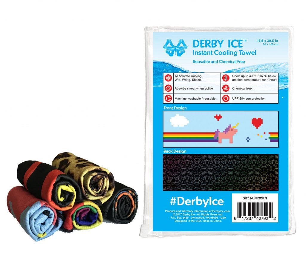 Instance Cooling towel #derbyice pride skate 