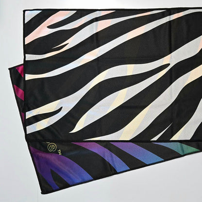 Instant Cooling Towel - Trans, Bisexual, Lesbian, Rainbow Unicorn, Zebra, Black - by Derby Ice