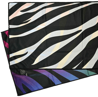 Instant Cooling Towel - Trans, Bisexual, Lesbian, Rainbow Unicorn, Zebra, Black - by Derby Ice