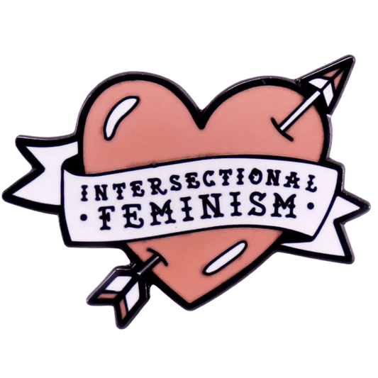 Intersectional Feminism - enamel heart pin
