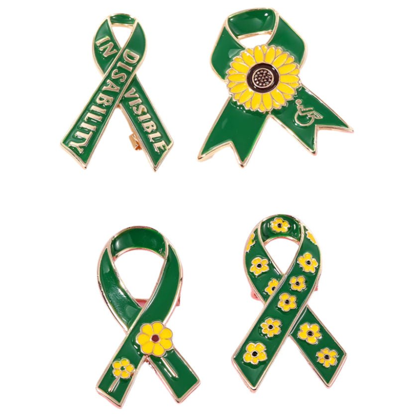 Invisible Disability Awareness Yellow Sunflower Pins - Hidden ...