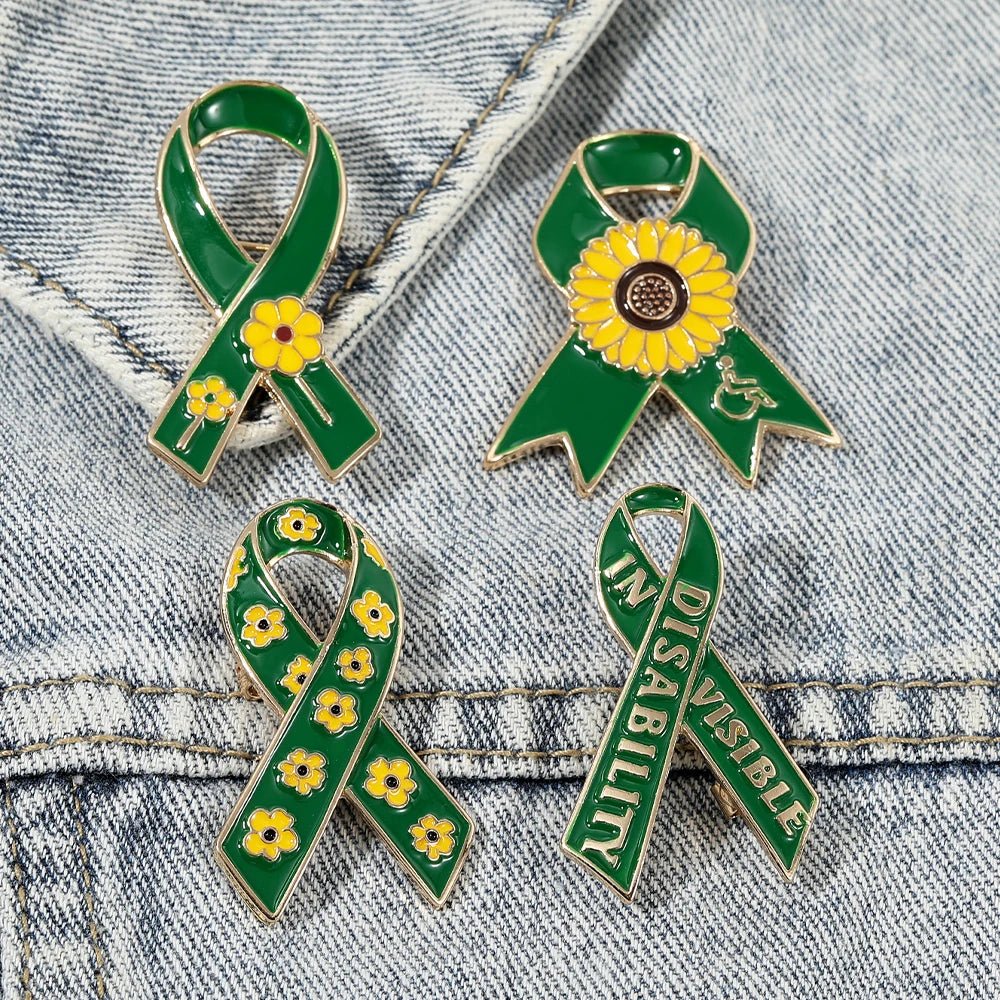 Disability Pin Invisible Disability Awareness Yellow Sunflower Pins - Hidden ...