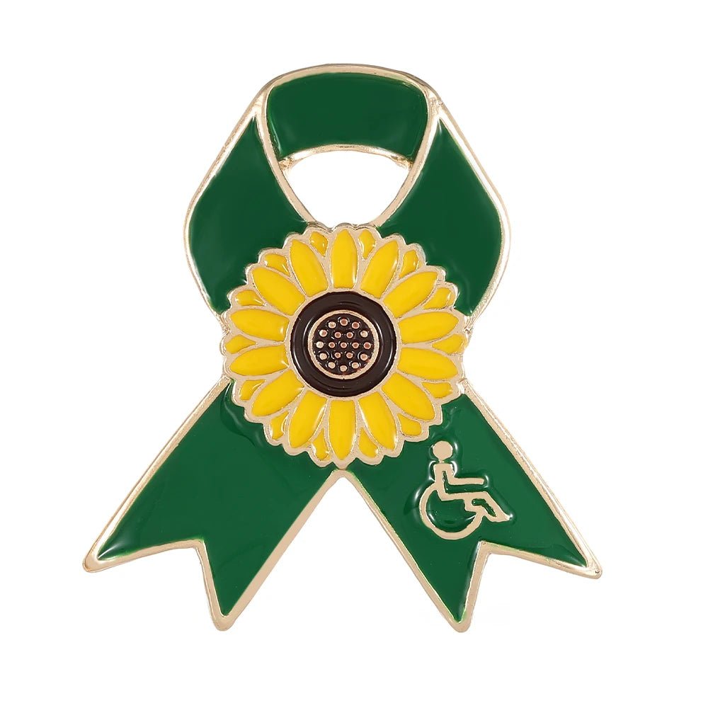 Disability Pin Invisible Disability Awareness Yellow Sunflower Pins - Hidden ...
