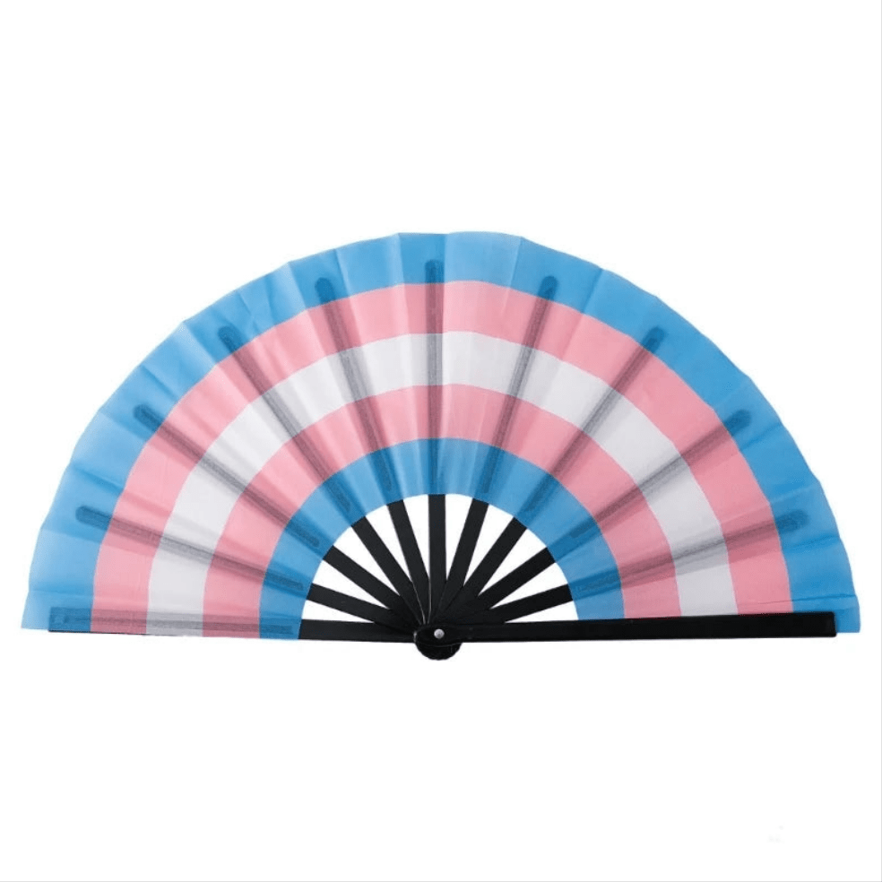 Large Folding Fan - Rainbow, Lesbian, Bi, Trans, Non - binary, Pansexual, Asexual pride flags - Gay SkateLarge Folding Fan - Rainbow, Lesbian, Bi, Trans, Non - binary, Pansexual, Asexual pride flagsskate accessoriesGay SkateGay Skate14:200013902#7