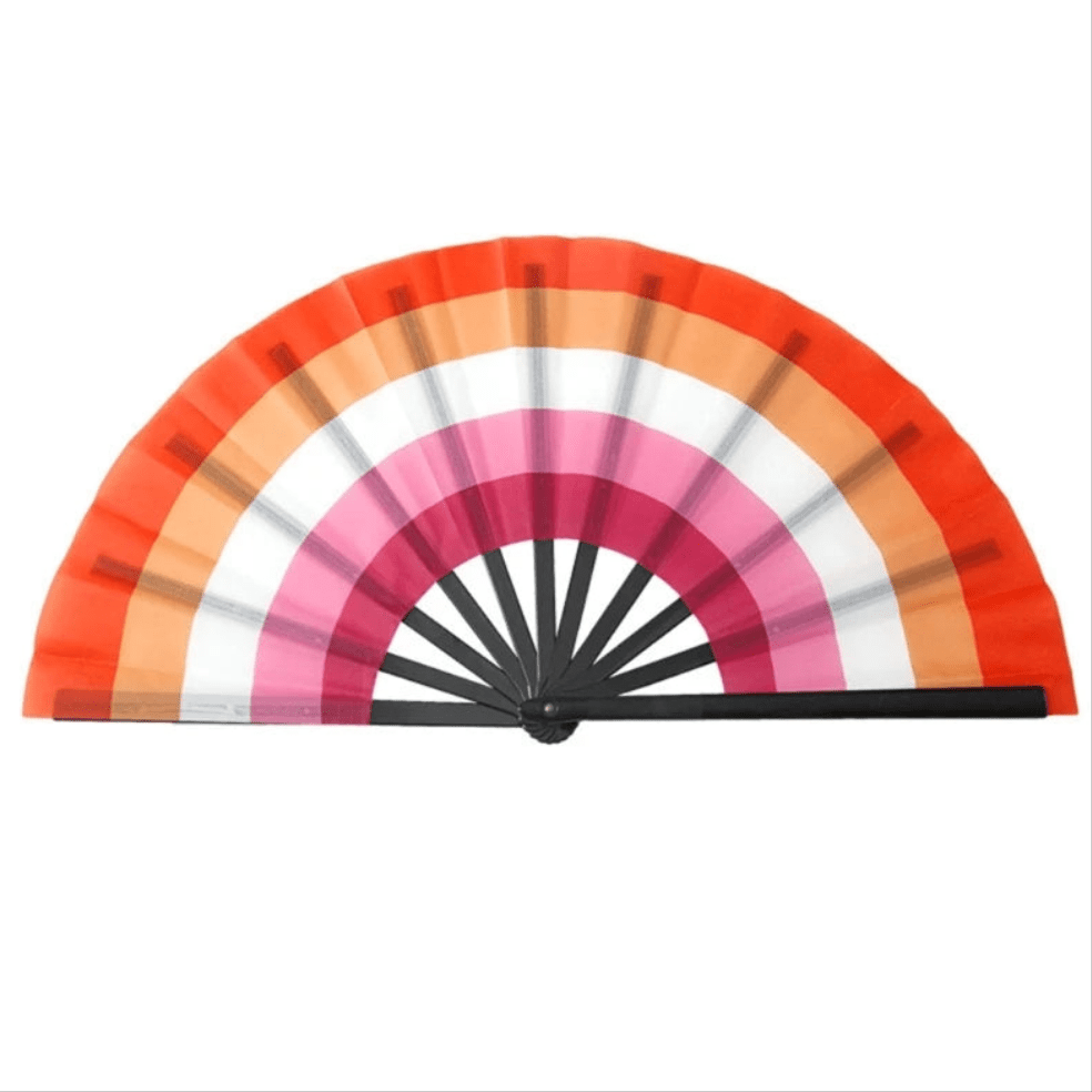 Large Folding Fan - Rainbow, Lesbian, Bi, Trans, Non - binary, Pansexual, Asexual pride flags - Gay SkateLarge Folding Fan - Rainbow, Lesbian, Bi, Trans, Non - binary, Pansexual, Asexual pride flagsskate accessoriesGay SkateGay Skate14:200013902#7