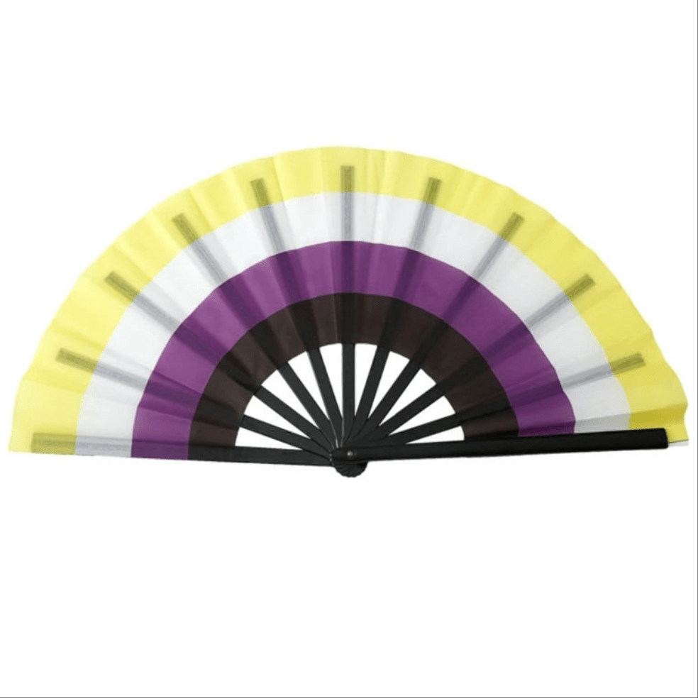 Large Folding Fan - Rainbow, Lesbian, Bi, Trans, Non - binary, Pansexual, Asexual pride flags - Gay SkateLarge Folding Fan - Rainbow, Lesbian, Bi, Trans, Non - binary, Pansexual, Asexual pride flagsskate accessoriesGay SkateGay Skate14:200013902#7