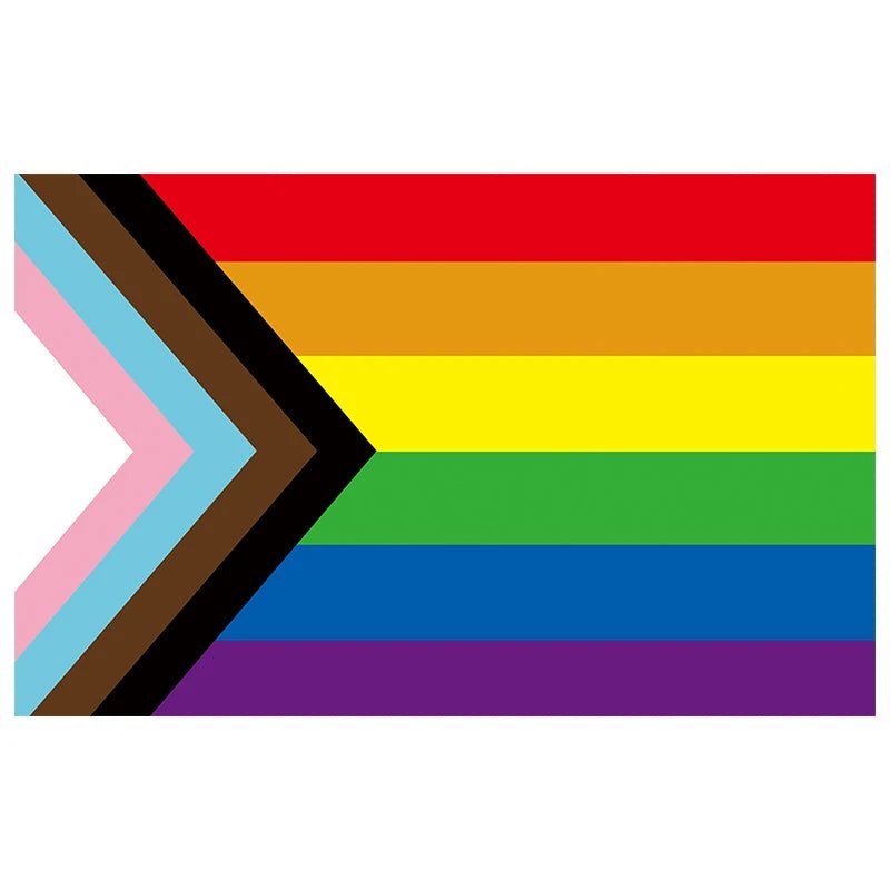 Choose from a variety of large pride flags including Rainbow, Progress Pride, Transgender, Non-binary, Pansexual, Bisexual, Lesbian, Femme or Lipstick Lesbian, Asexual, Polysexual, Omnisexual, Aromantic or Bear pride.

Each flag is sized at 3ft x 5ft/ 150cm x 90cm and made with durable, high-quality polyester for long-lasting use.