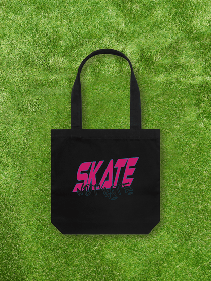 Large printed Cotton Canvas Tote Bag - Black - Gay SkateLarge printed Cotton Canvas Tote Bag - Blackskate accessoriesGay SkateGay Skate