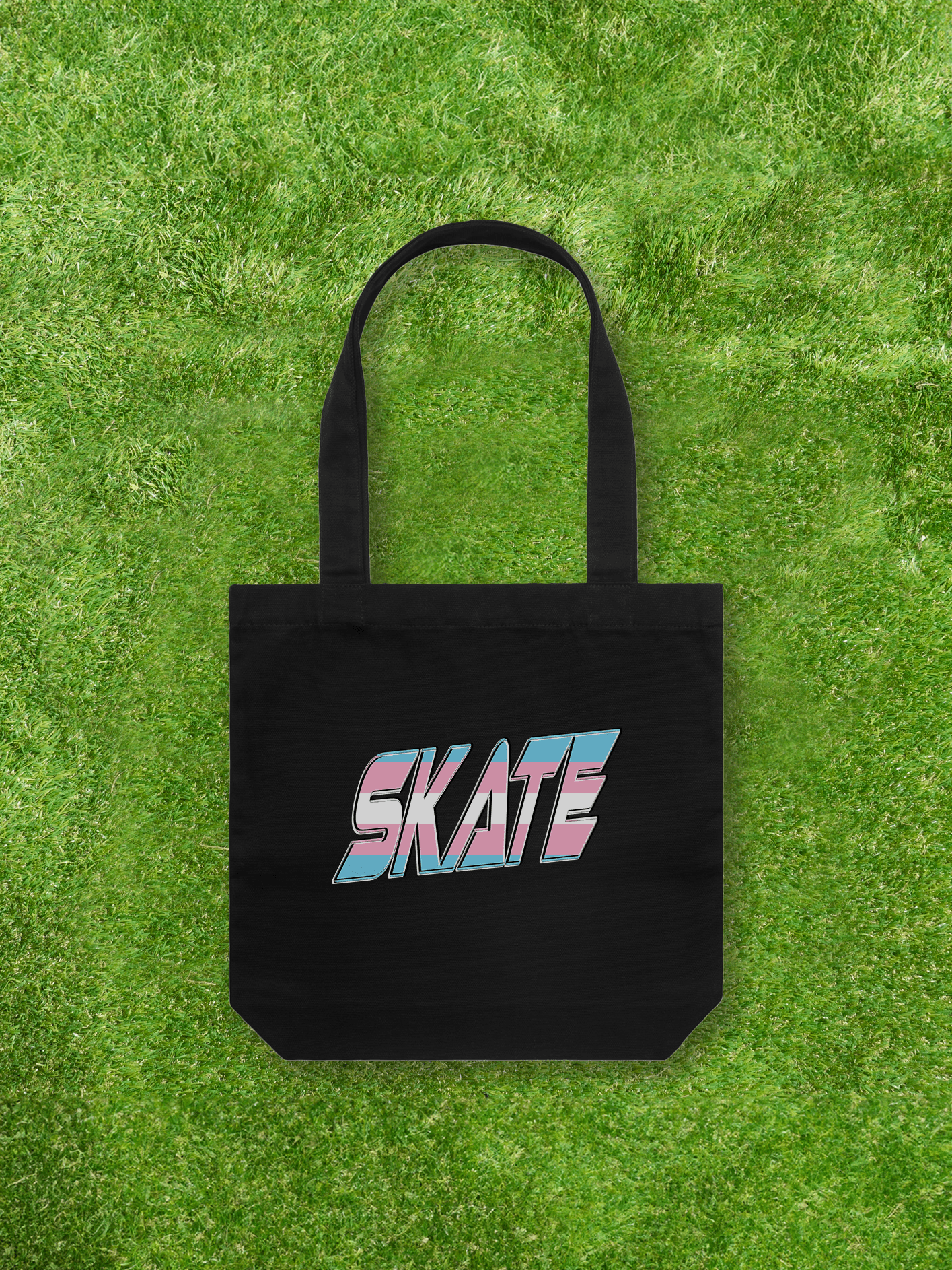 Large printed Cotton Canvas Tote Bag - Black - Gay SkateLarge printed Cotton Canvas Tote Bag - Blackskate accessoriesGay SkateGay Skate